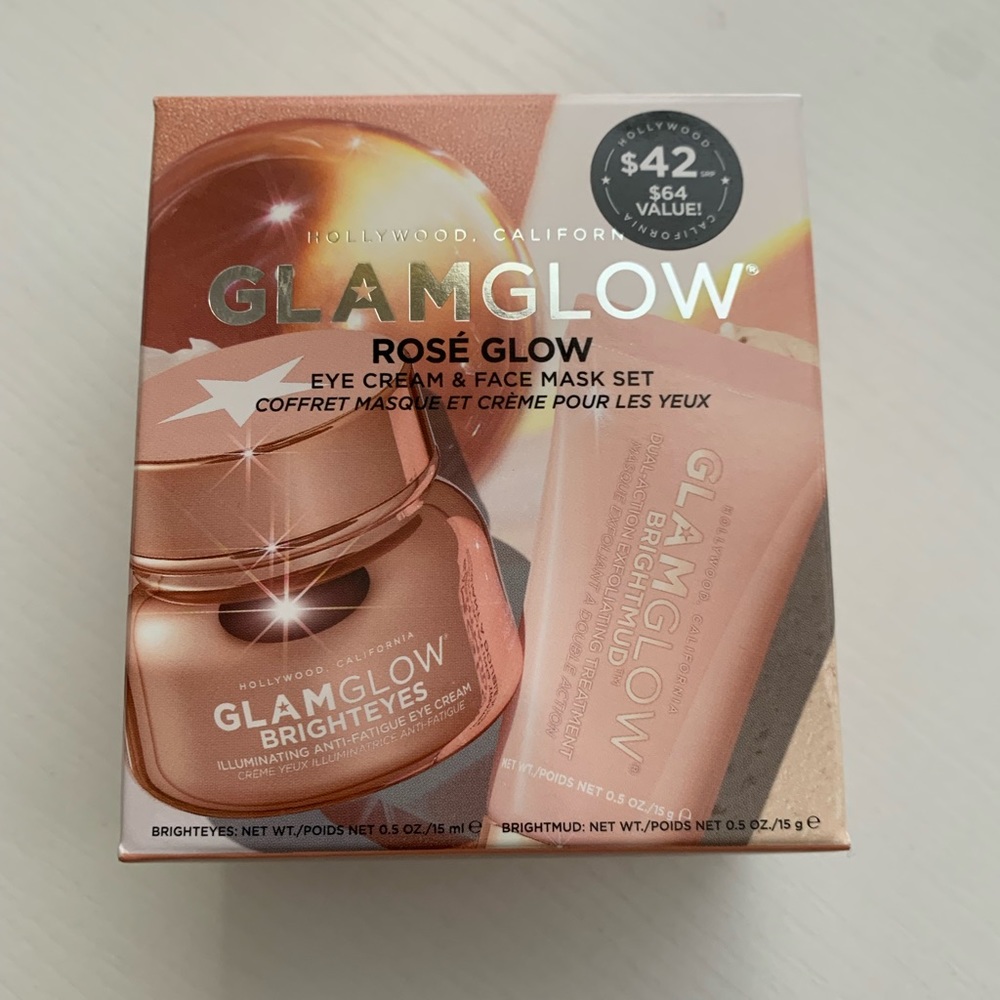 GLAMGLOW Rosè Glow Eye Cream & Face Mask Set